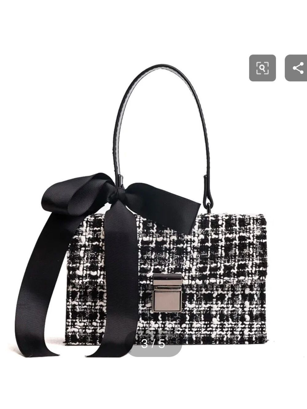 SMALL SHOULDER BAG WITH FASHIONABLE  BOW